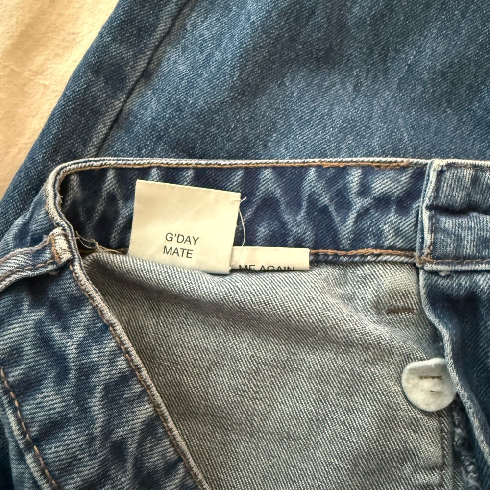 ROLLA'S Dark Blue Wide Leg Jeans - Picture 4 of 7